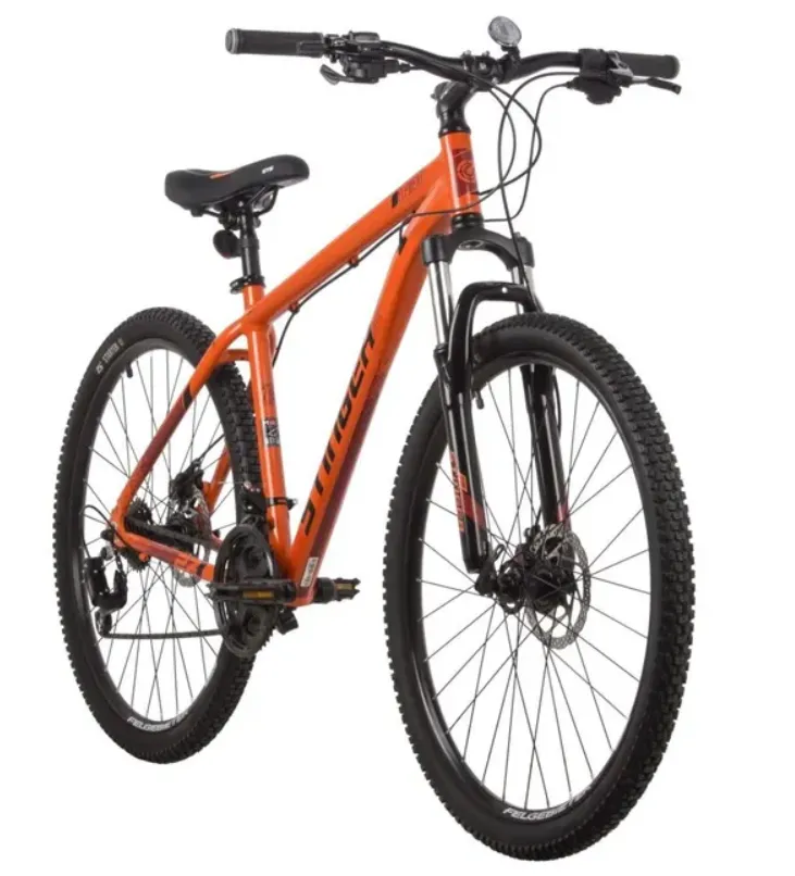 Велосипед STINGER 27.5" ELEMENT STD оранжевый, алюминий, размер 18"