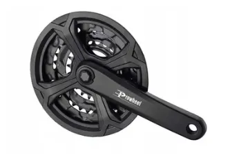 Комплект шатунов (система) PROWHEEL, алюм. шатуны 175 мм, SQR, 9/16, 42х34х24T, Черный